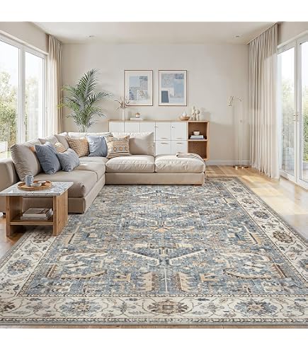 Amazon.com: ZUNTKON 9x12 Area Rugs for Living Room Large Washable